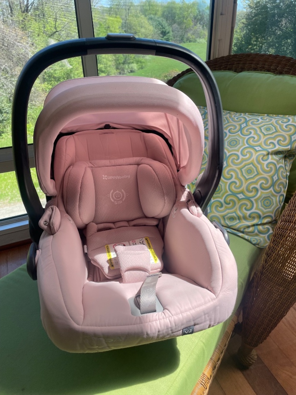 UPPAbaby Mesa V2 Fashion Kit Replacement Fabric in the color Alice (pink) Nice!